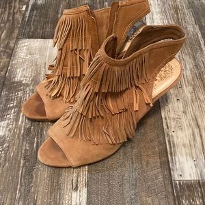 Vince and camuto fringe shoes